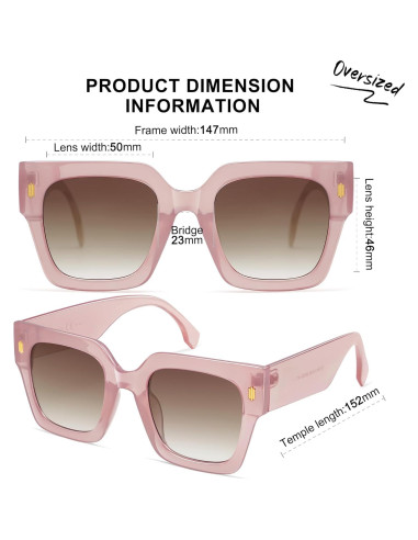 Gafas de sol grandes SOJOS SJ2194 UV400 para mujeres