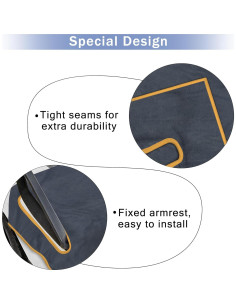 Funda de Asiento de Carro de Golf ENYORSEL Universal 129.54x76.2cm 2