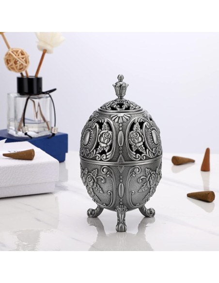 Soporte de Incienso Vintage JUXYES con Recipientes Removibles