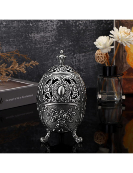 Soporte de Incienso Vintage JUXYES con Recipientes Removibles