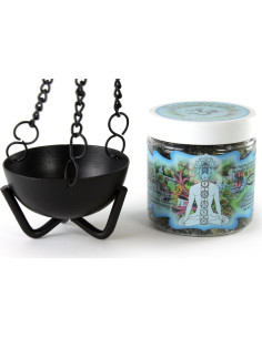 Horno de Incienso Colgante Prabhuji - Caldero Negro Pequeño 2