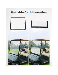 Parabrisas Plegable KEMIMOTO para Carro de Golf EZGO TXT 1994-2013 2