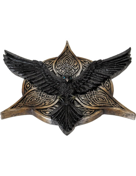 Quemador de Incienso Pacific Giftware Cuervo Celta 14.5 cm
