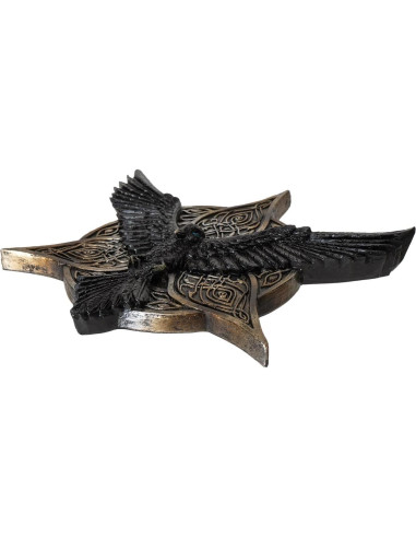 Quemador de Incienso Pacific Giftware Cuervo Celta 14.5 cm