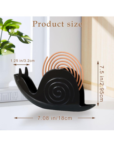 Soporte para espirales de mosquito TONGZHIY Negro 11.4cm