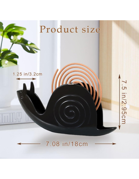 Soporte para espirales de mosquito TONGZHIY Negro 11.4cm