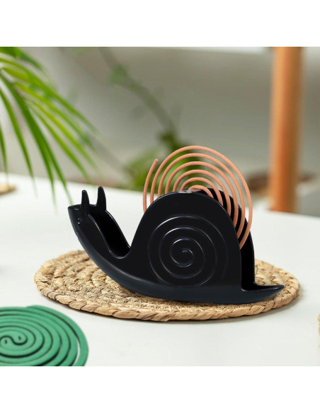 Soporte para espirales de mosquito TONGZHIY Negro 11.4cm