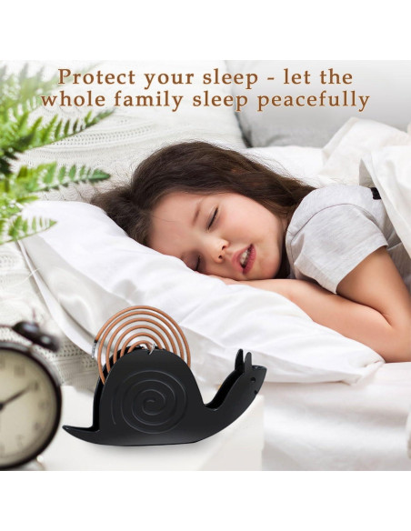 Soporte para espirales de mosquito TONGZHIY Negro 11.4cm