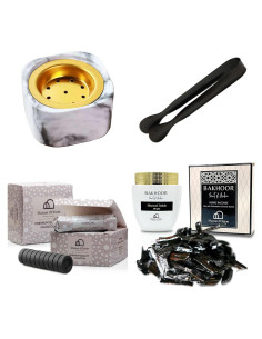 Kit de Incienso Árabe Bakhoor Maison d'Orient - Mini Quemador y 10 Muestras
