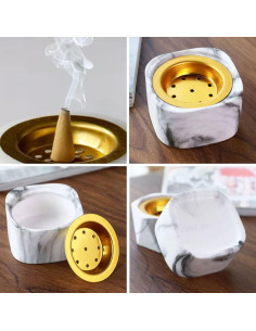 Kit de Incienso Árabe Bakhoor Maison d'Orient - Mini Quemador y 10 Muestras 2