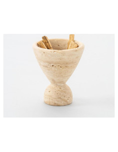 Quemador de Incienso y Jarrón de Travertina Natural Wild Works