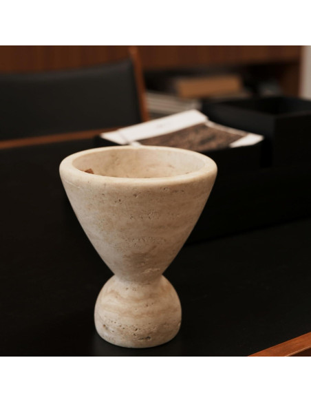 Quemador de Incienso y Jarrón de Travertina Natural Wild Works
