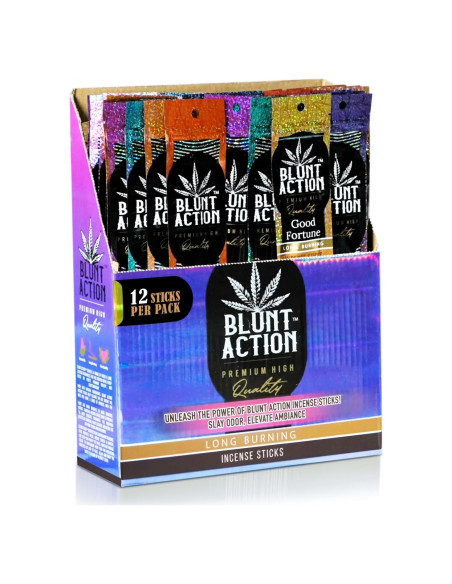 Varitas de Incienso Tulasi Blunt Action - 144 Piezas, Aromaterapia