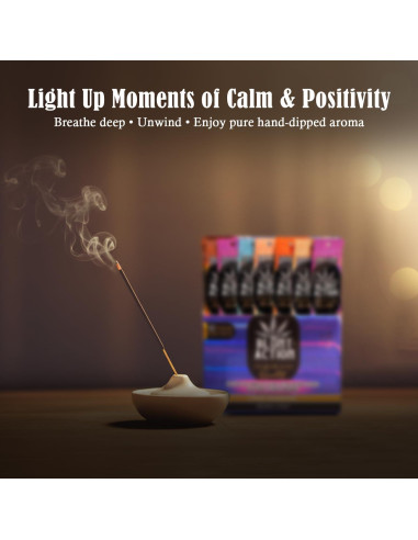 Varitas de Incienso Tulasi Blunt Action - 144 Piezas, Aromaterapia