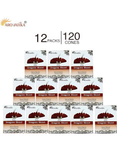 Conos de Incienso ARO VATIKA Sangre de Dragón 120 Unidades 2
