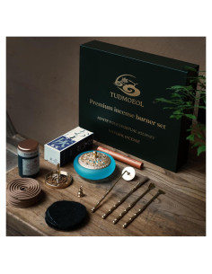 Kit de quemador de incienso en polvo TUDMOEOL - Azul