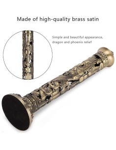 Soporte de Incienso Focket de Bronce con Relieve Dragón 8.5x7cm 2