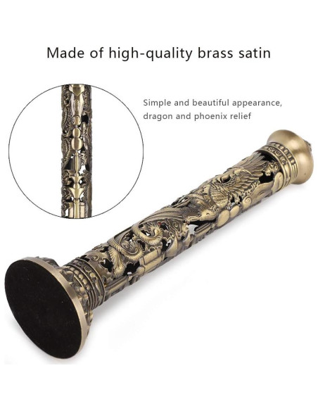 Soporte de Incienso Focket de Bronce con Relieve Dragón 8.5x7cm