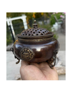 Horno de Incienso Colgante DharmaObjects Cobre 14x11.4 cm