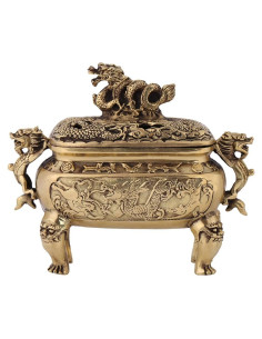 Soporte de Incienso Dragón Chino Walfront de Cobre 0.61 kg