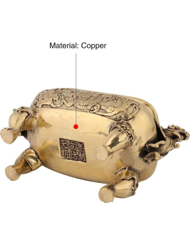 Soporte de Incienso Dragón Chino Walfront de Cobre 0.61 kg