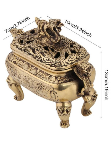 Soporte de Incienso Dragón Chino Walfront de Cobre 0.61 kg