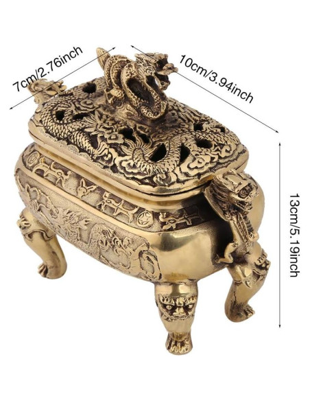 Soporte de Incienso Dragón Chino Walfront de Cobre 0.61 kg