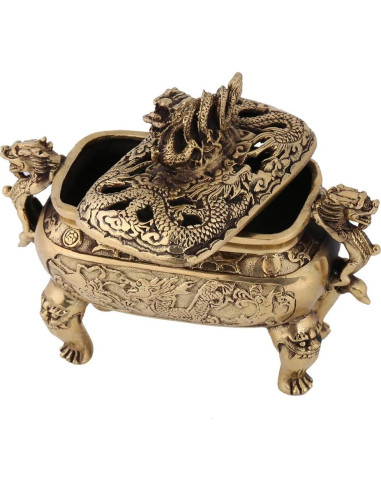 Soporte de Incienso Dragón Chino Walfront de Cobre 0.61 kg