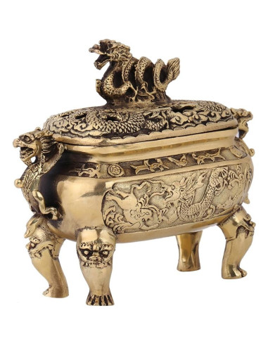 Soporte de Incienso Dragón Chino Walfront de Cobre 0.61 kg