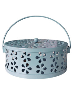 Quemador de Espirales de Mosquito BYROYIO Azul Hierro 14x6 cm