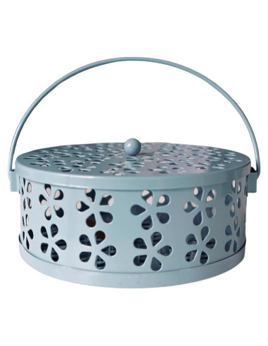 Quemador de Espirales de Mosquito BYROYIO Azul Hierro 14x6 cm