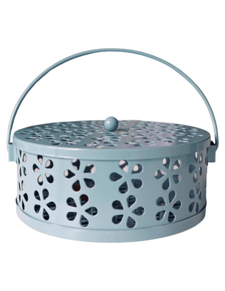 Quemador de Espirales de Mosquito BYROYIO Azul Hierro 14x6 cm