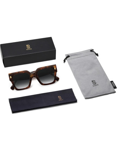 Gafas de sol grandes SOJOS SJ2194 UV400 para mujeres