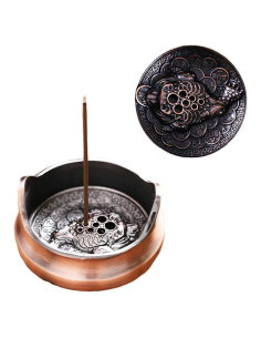 Quemador de Incienso Circular CHENSHUO Bronce Mini 3.8cm