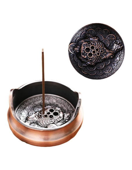 Quemador de Incienso Circular CHENSHUO Bronce Mini 3.8cm