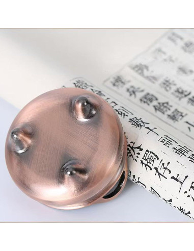 Quemador de Incienso Circular CHENSHUO Bronce Mini 3.8cm