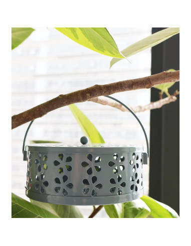 Quemador de Espirales de Mosquito BYROYIO Azul Hierro 14x6 cm