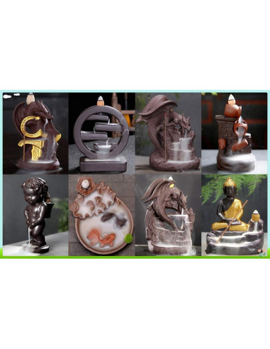 170 Conos de Incienso Retroceso OWMMIZ 7 Aromas Naturales