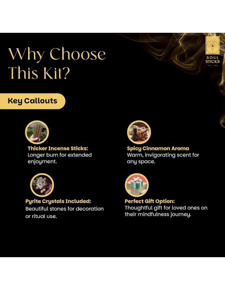 Bastones de Incienso Soul Sticks Canela Picante 20g - 8"