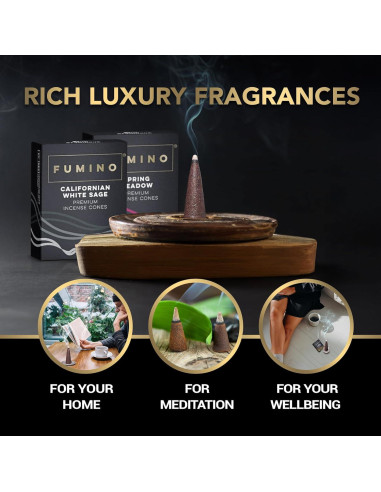 Conos de Incienso Fumino 90 Piezas Aromas Naturales