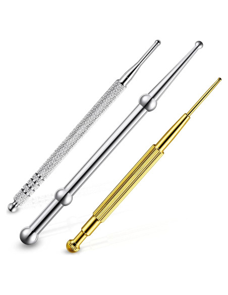 Herramienta de Masaje Facial Nuanchu 3 Piezas Acero Inoxidable