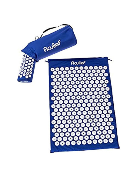 Aculief - Alfombra de Acupresión y Almohada - Alivio del Estrés