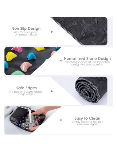 Alfombrilla de Masaje para Pies Worive 175x35 cm Acupresión