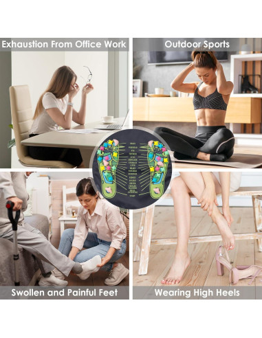 Alfombrilla de Masaje para Pies Worive 175x35 cm Acupresión