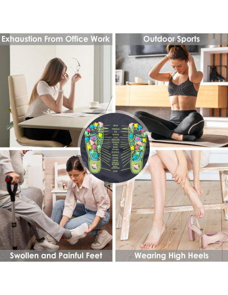 Alfombrilla de Masaje para Pies Worive 175x35 cm Acupresión