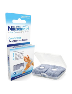 Muñequera Antináuseas Sea-Band Gris - 1 Par, Alivio Natural