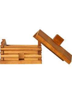 Quemador de Incienso de Madera Paine's Cabaña con 10 Conos 2