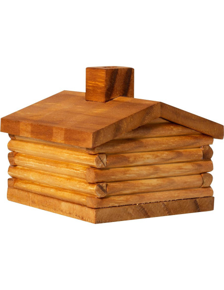 Quemador de Incienso de Madera Paine's Cabaña con 10 Conos