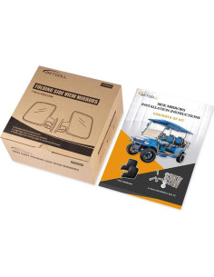 Espejos Laterales Plegables BETOOLL HW9008 para Carritos de Golf 2