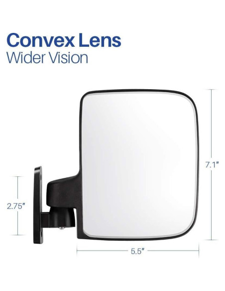 Espejos Laterales Plegables BETOOLL HW9008 para Carritos de Golf